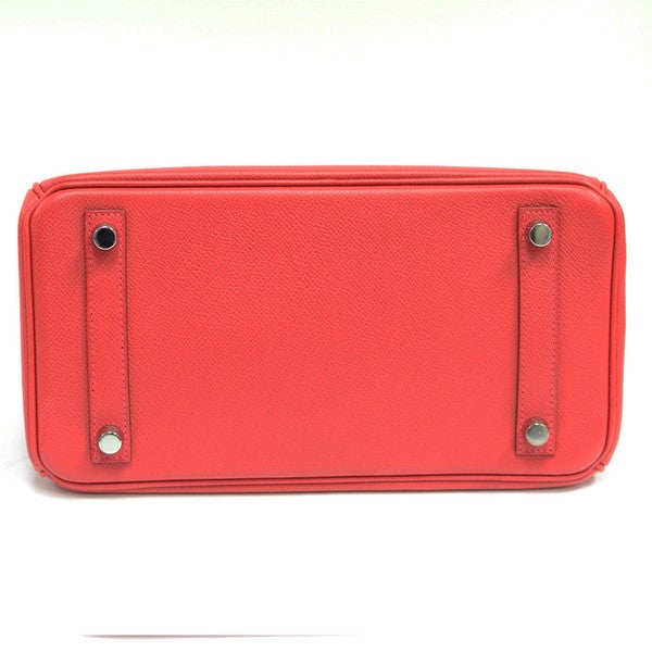 Hermes Birkin Red Palladium Hardware 25cm For Sale 1