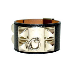 Hermes - Collier de Chien Black Bracelet