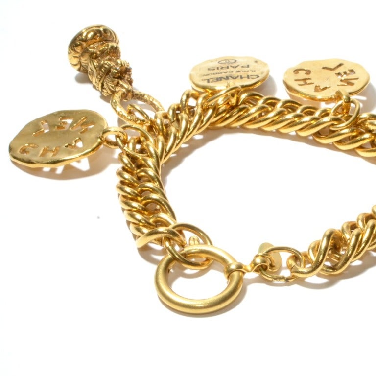 Women's Chanel Charm Bracelet For Sale