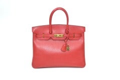 Hermes Red Birkin 35 cm