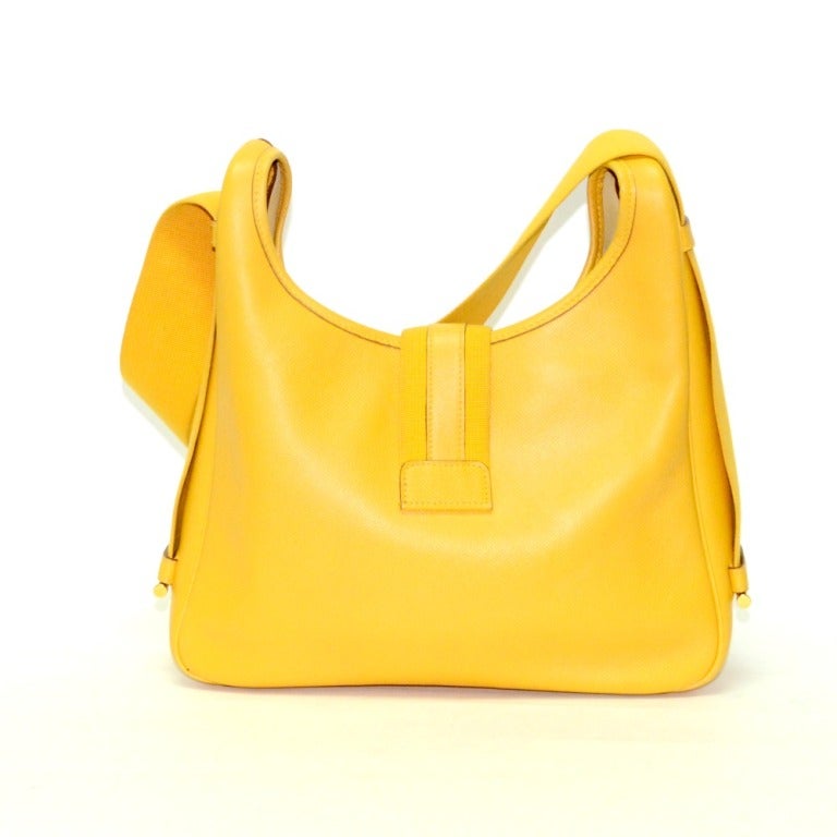 hermes yellow bag