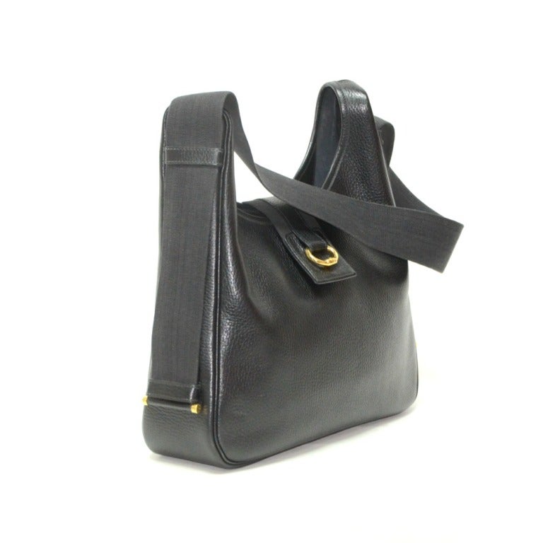 Hermes Sako Black Shoulder Bag In Good Condition In Houston, TX
