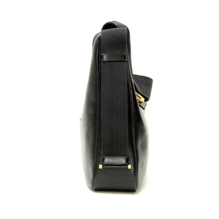 Women's Hermes Sako Black Shoulder Bag