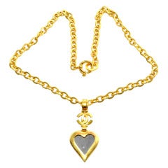 Vintage Chanel Heart Necklace