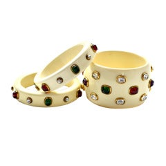 Vintage Chanel Cuff Bracelet Set