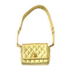 Mini Gold Chanel Handbag