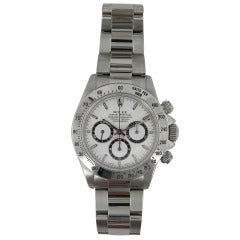 Rolex Stainless Steel Daytona Zenith Chronograph Wristwatch Ref 16520