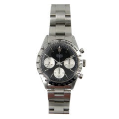 Rolex Stainless Steel Daytona Wristwatch Ref 6239