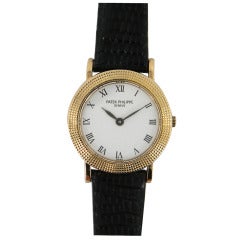 Patek Philippe Lady's Yellow Gold Calatrava Wristwatch Ref 4919