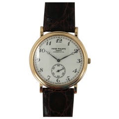 Retro Patek Philippe Yellow Gold Wristwatch Retailed by Tiffany & Co. Ref 5022