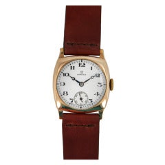 Omega Gilt Tonneau Wristwatch