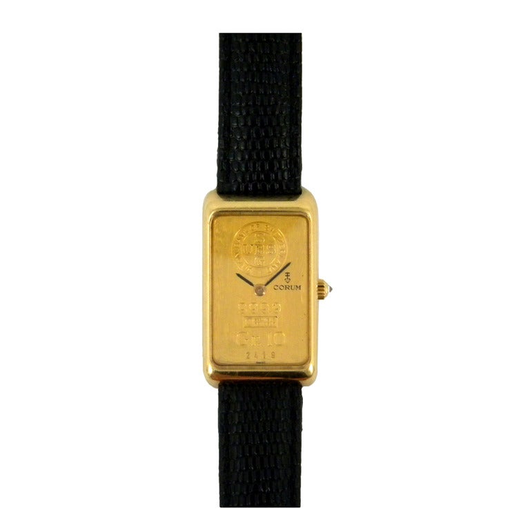 Reloj de pulsera Corum Ignot de oro amarillo