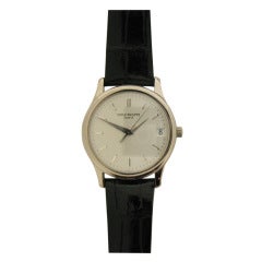 Patek Philippe White Gold Calatrava Wristwatch Ref 3998