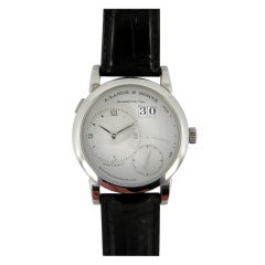 A. Lange & Sohne Platinum Lange 1 Wristwatch Ref 101.025