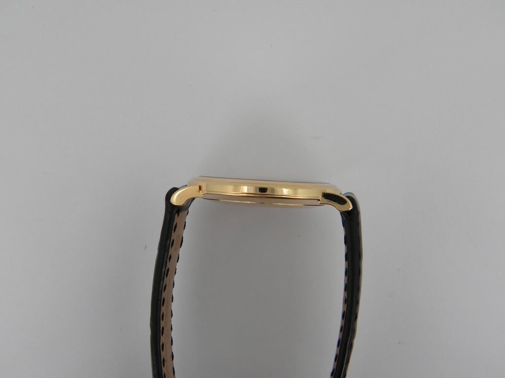 Men's Patek Philppe Yellow Gold Calatrava Wristwatch Ref 5022J For Sale