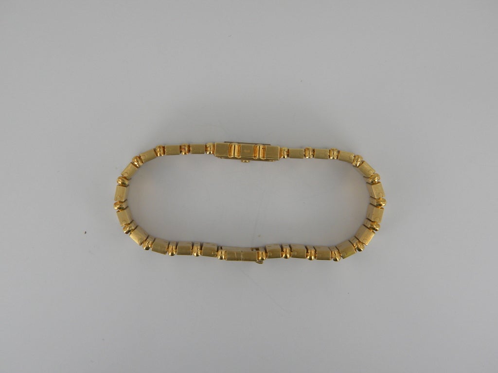 Piaget Lady's Yellow Gold Polo Mini Bracelet Watch In Good Condition In Boston, MA