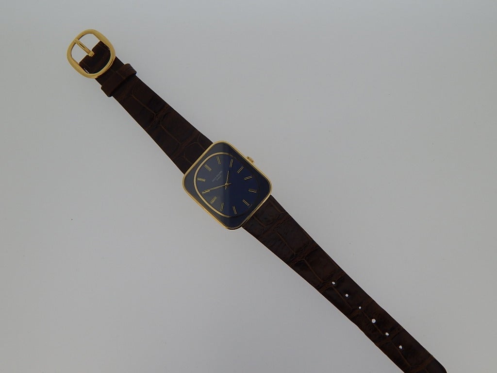 Women's or Men's Patek Philippe Yellow Gold Ellipse Wristwatch Ref 3582