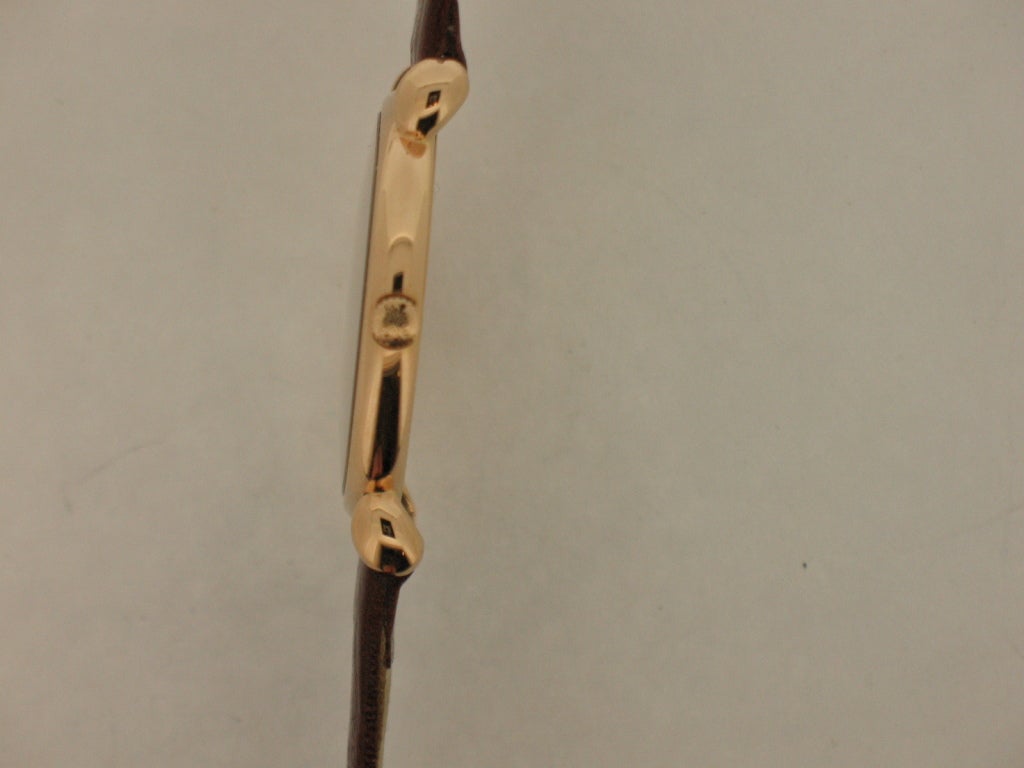 Patek Philippe Rose Gold Wristwatch with Teardrop Lugs Ref 3998