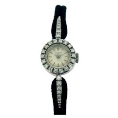 Patek Philippe Lady's White Gold and Diamond Wristwatch