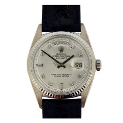 Rolex White Gold Day-Date Wristwatch Ref 1804