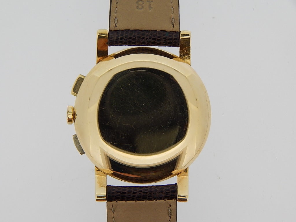 Omega Yellow Gold Chronograph Wristwatch 1