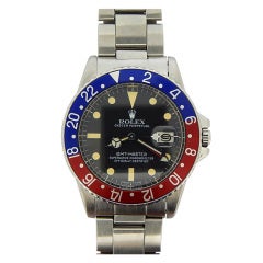 Rolex Montre-bracelet GMT-Master en acier inoxydable, réf. 1675