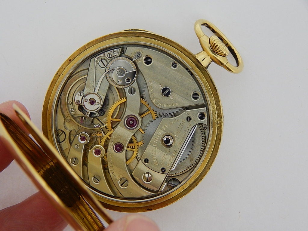 Patek Philippe Yellow Gold Pocket Watch circa 1920s 4