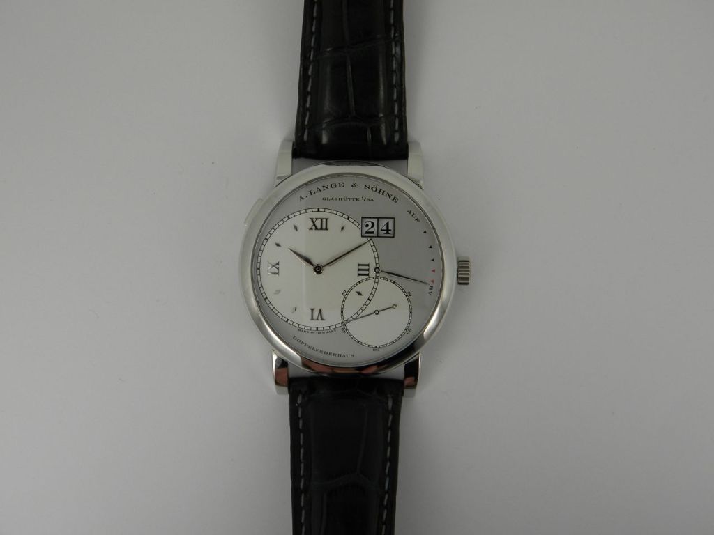 A. Lange & Sohne Platinum Grande Lange 1 Wristwatch