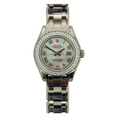 Rolex Lady
s White Gold and Diamond Masterpiece Wristwatch