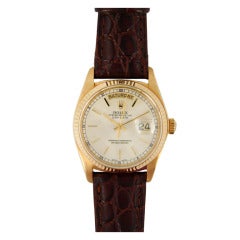 Vintage Rolex Yellow Gold Day-Date Wristwatch Ref 18038