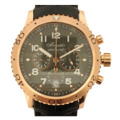 Breguet Rose Gold Marine Chronograph Type XXI Wristwatch