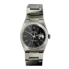 Vintage Rolex Stainless Steel Oysterquartz Datejust Wristwatch