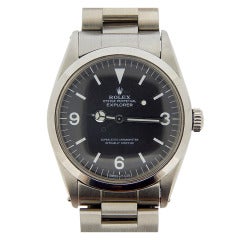 Retro Rolex Stainless Steel Explorer Wristwatch Ref 1016