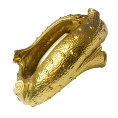 Nicholas Varney Yellow Gold Naturalistic Form Bangle Bracelet