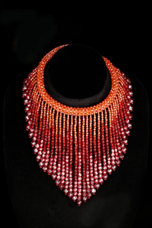 Coppola E Toppo for Pucci collar necklace. Red pearls