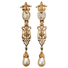 Christian Dior pendant earrings