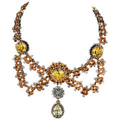 Roger Scemama crystal pendant necklace