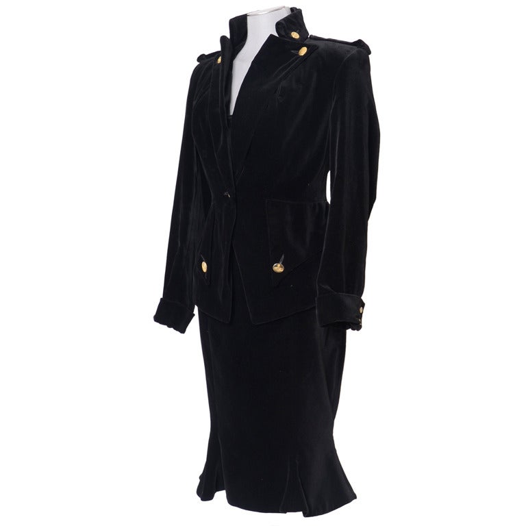 Vintage VIVIENNE WESTWOOD Samt-Anzug & passendes Korsett