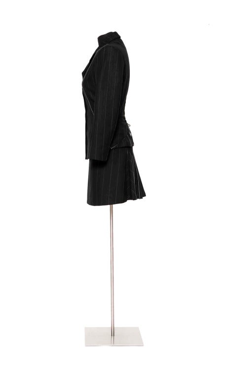 Black ALAIA Pinstripe Suit