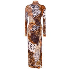 Vintage 80
s Silk Jersey Signed Leonard Dress