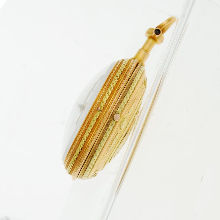 lepaute key wind gold pocket watch