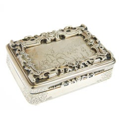 Unusually Large Silver Box by Nathaniel Mills