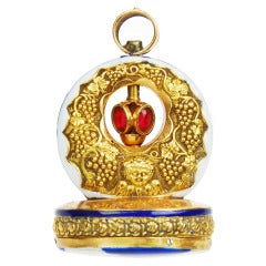 Gold and Enamel Musical Seal