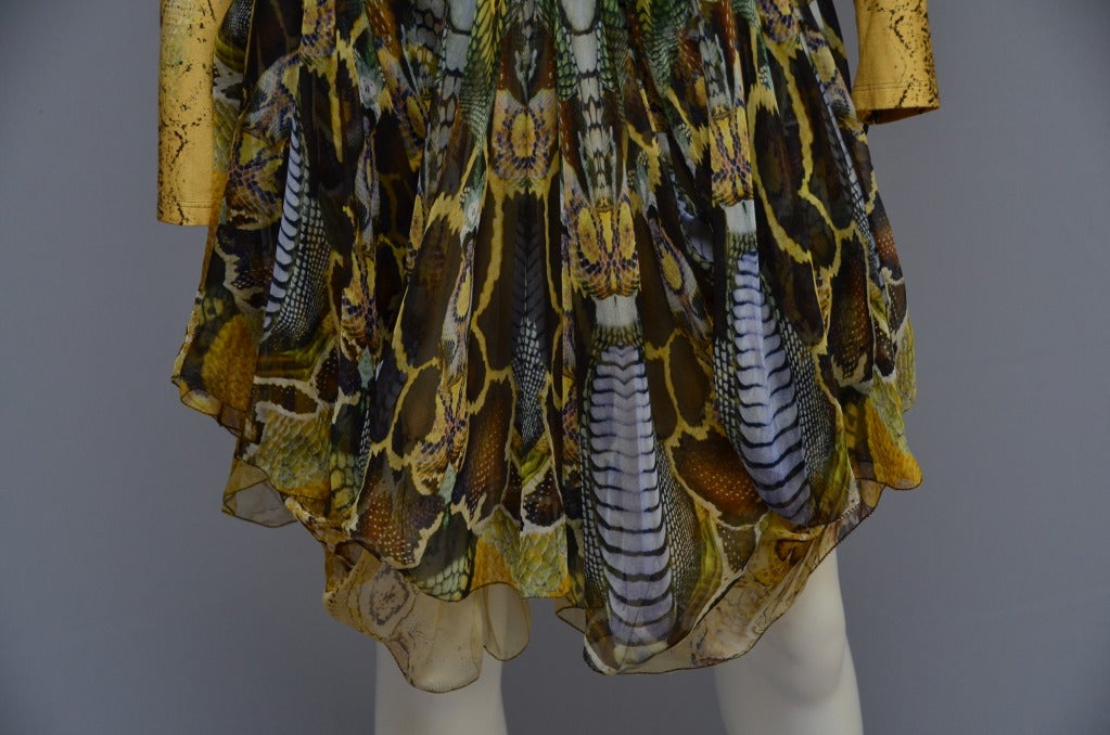Alexander McQueen Plato's  Atlantis Snake Print   Dress 2010 In New Condition In New York, NY