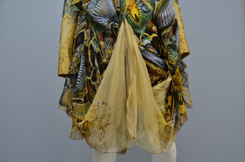 Women's Alexander McQueen Plato's  Atlantis Snake Print   Dress 2010