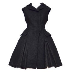 Rare robe manteau Alexander Mcqueen Runway '08 - Panneaux en dentelle