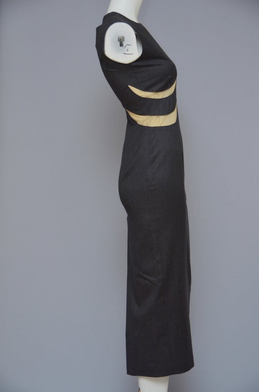 Women's Alexander McQueen Sleeveless Sheer Cutout Maxi Dress '02