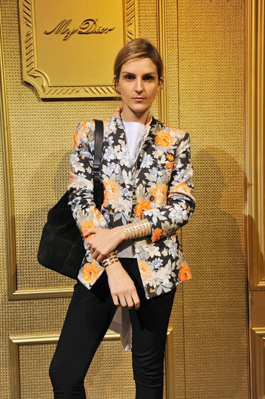 celine floral blazer