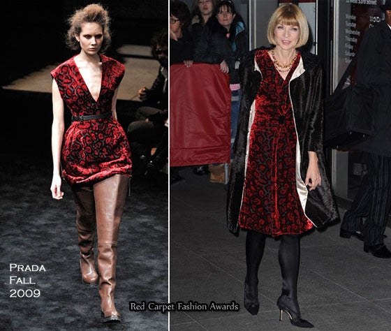 Prada Red Velvet Floral  Print  Dress 2