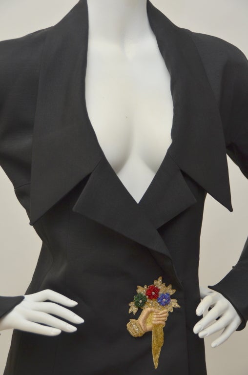 Black Karl Lagerfeld Jacket With Embroidery